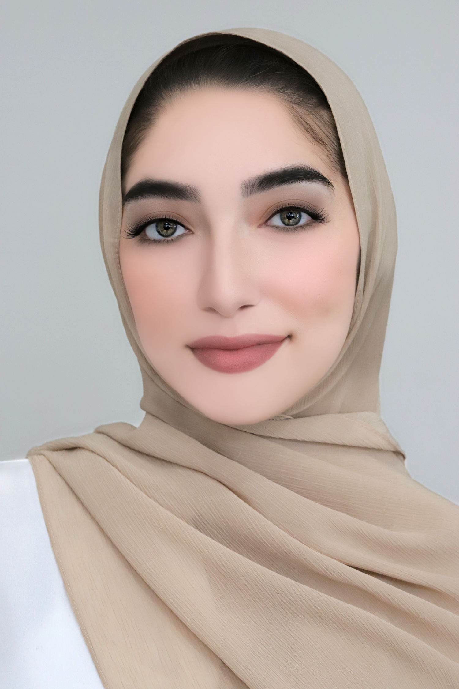 Textured Chiffon Hijab-Tan