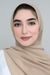 Textured Chiffon Hijab-Tan
