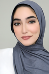 Small Shimmer Jersey Hijab-Dark Gray