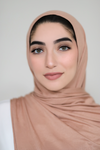 Instant Jersey Hijab-Tan