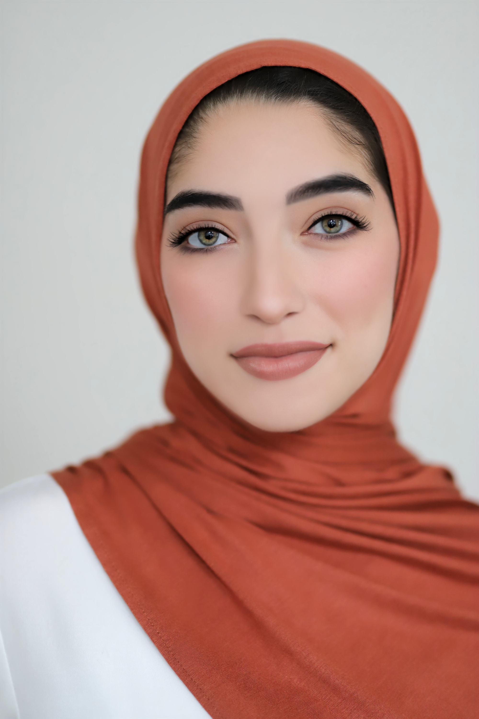 Instant Jersey Hijab-Rust