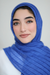 All Boxed Up Light Hijab-Royal Blue