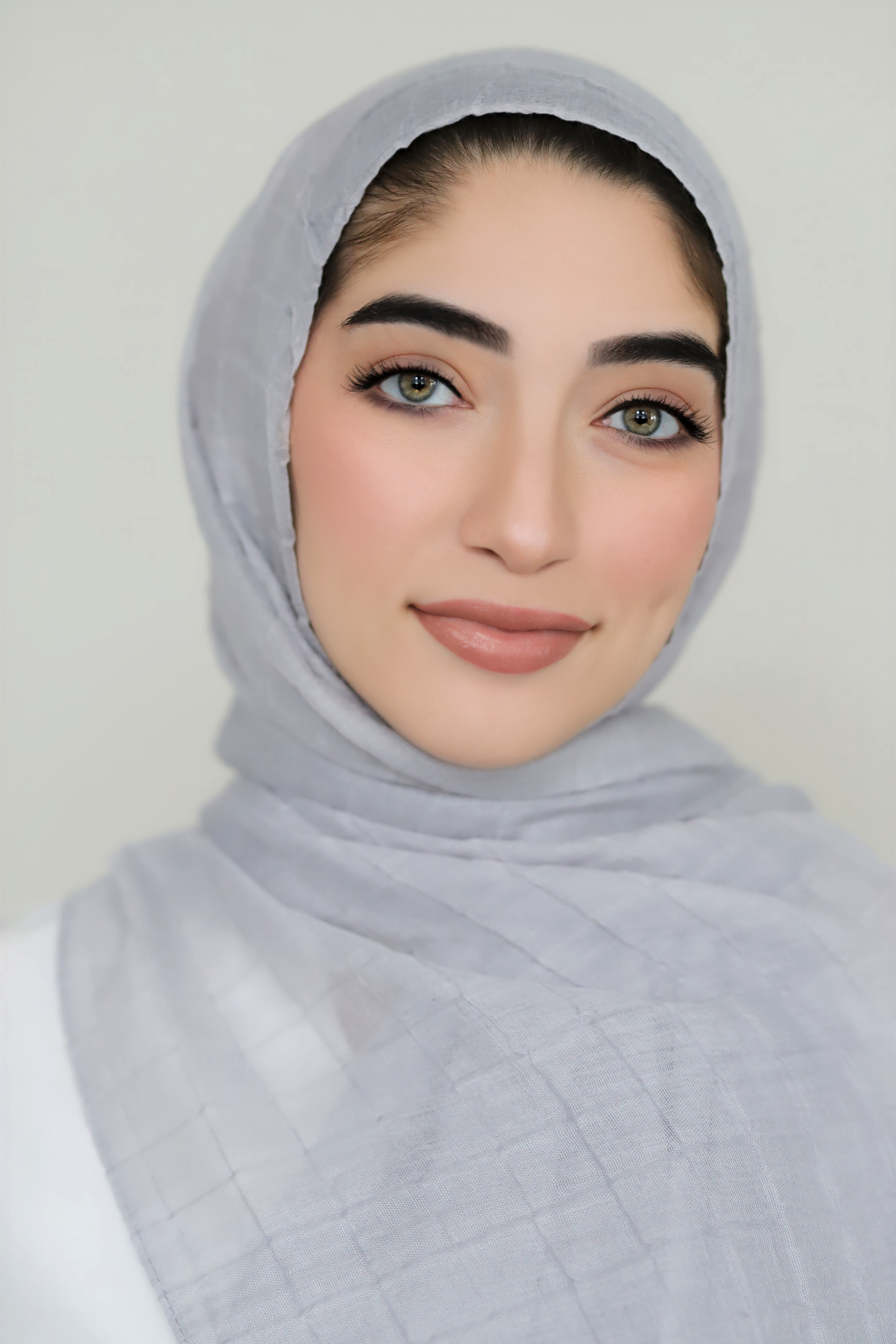 All Boxed Up Light Hijab-Light Gray