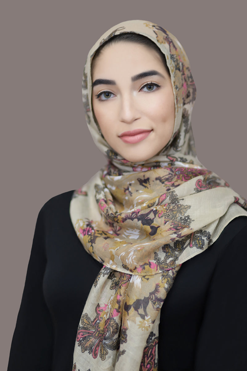 Distant Dreams Viscose Hijab-Tan