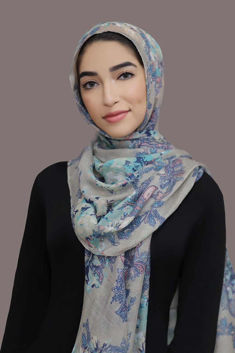 Distant Dreams Viscose Hijab-Gray