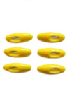 Oval Hijab Pin Set-Yellow