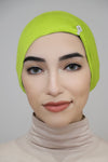 Jewel Pleat Bonnet-Light Green