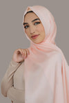 Silky Satin Hijab-Peach