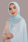 Silky Satin Hijab-Aqua