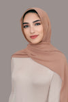 Basic Size Chiffon Hijab-Toffee