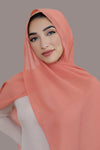Basic Size Chiffon Hijab-Apricot