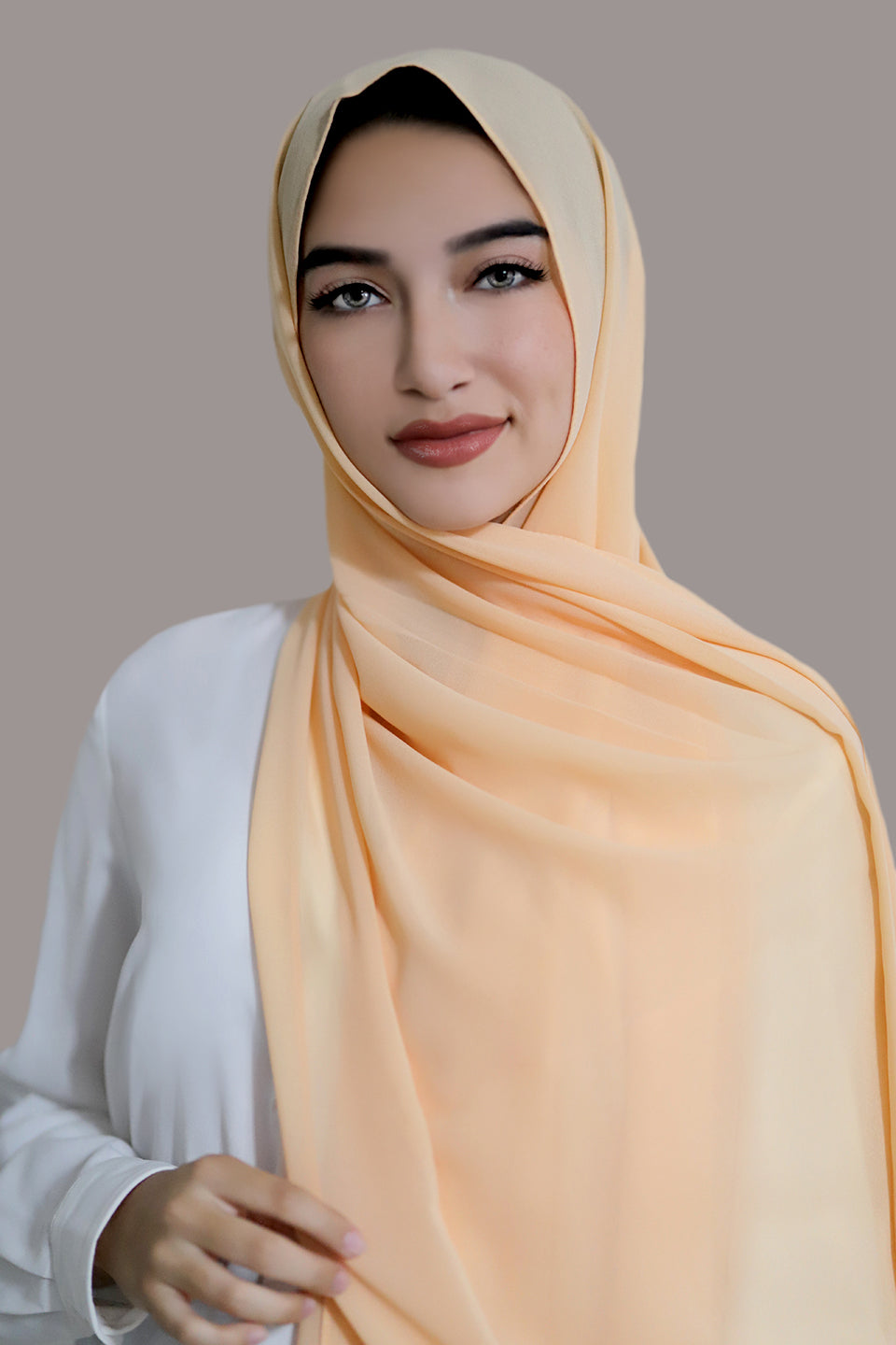 Basic Size Chiffon Hijab-Sorbet