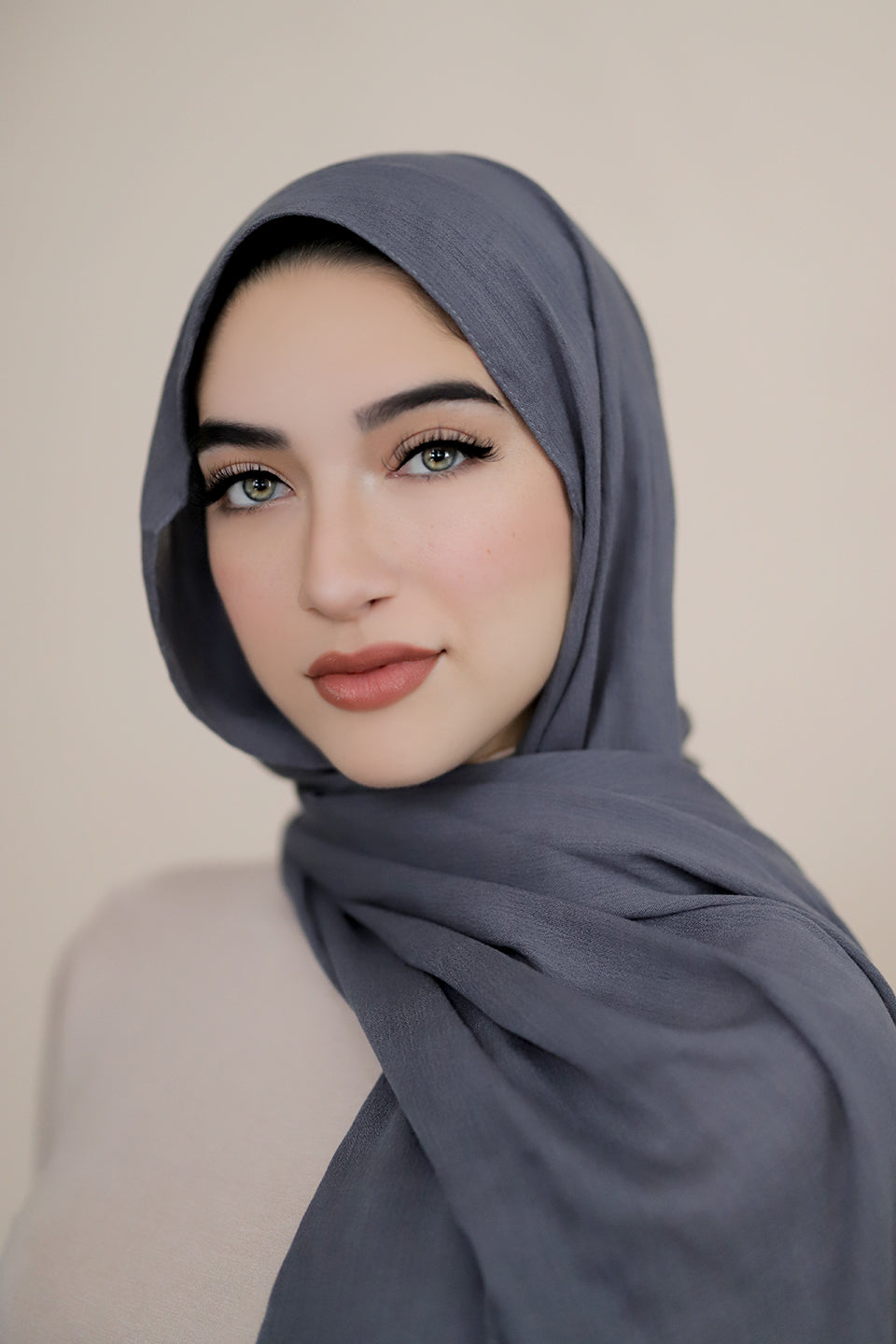 Essential Rayon Hijab-Dark Gray