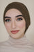 Brown Metallic Shimmer Hijab Cap