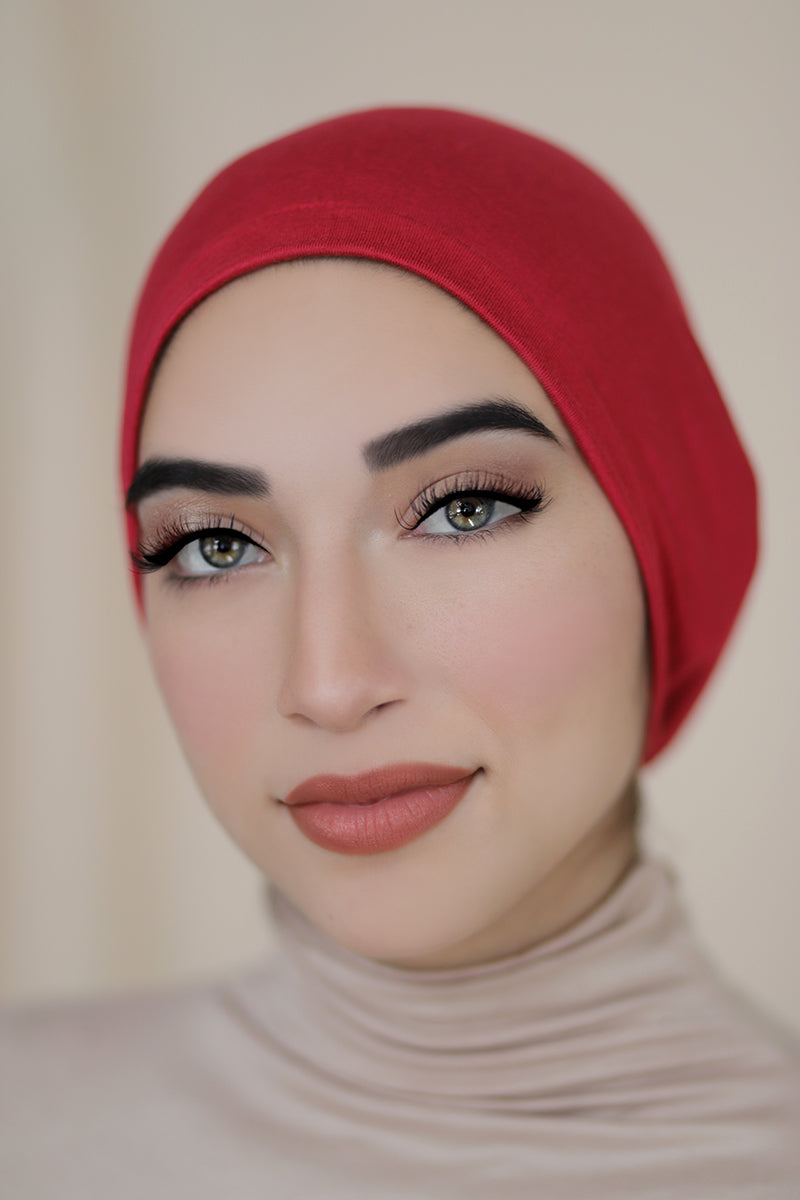 Hijab Cap-Red