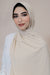 Ribbed Jersey Hijab-Cream