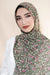 Wildflower Chiffon Hijab-Green