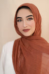 Luxury Light Maxi Hijab-Rust