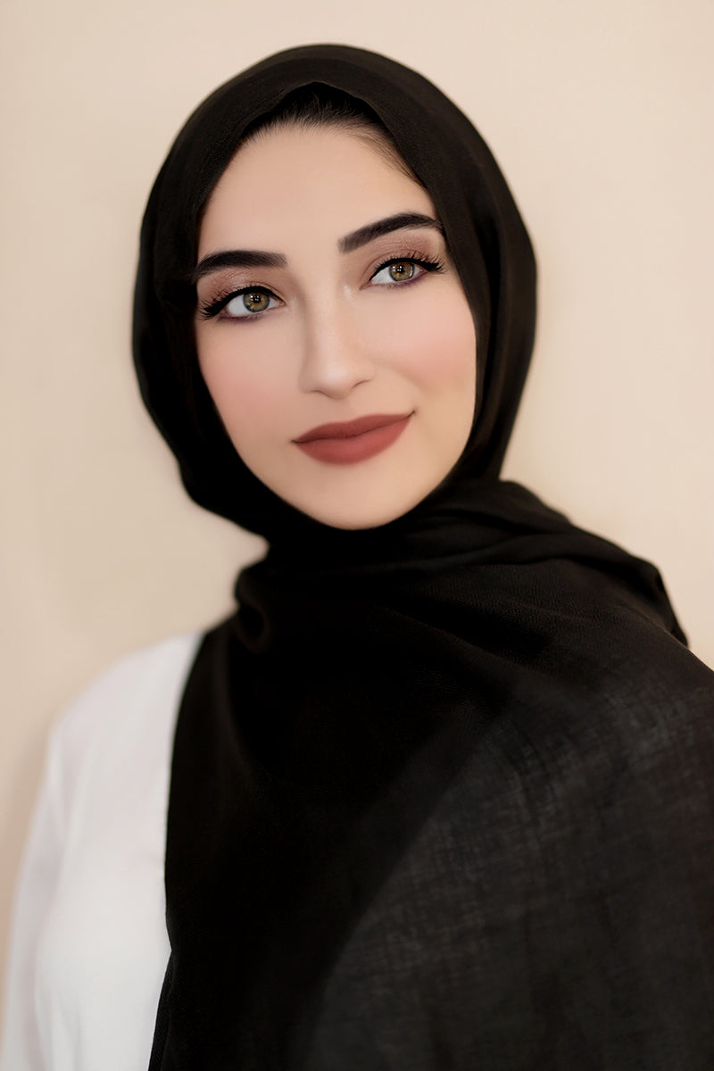 Lavish Modal Hijab-Black