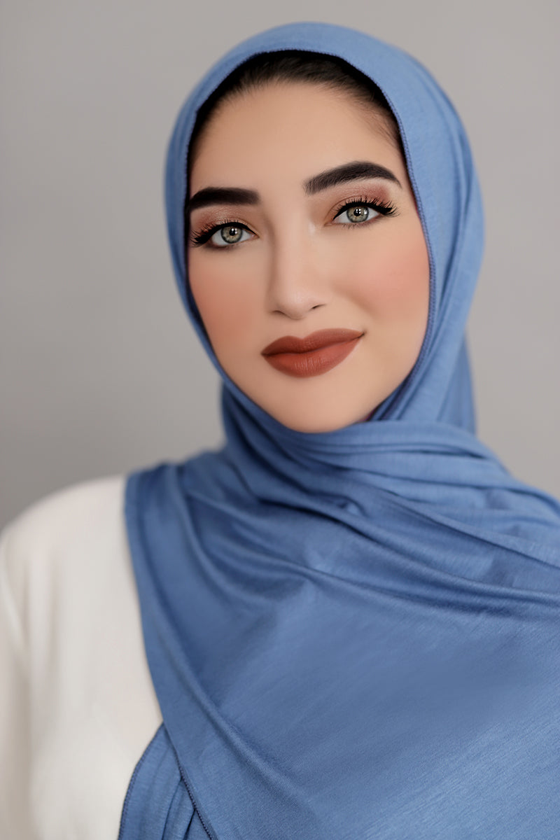 Small Jersey Hijab-Denim