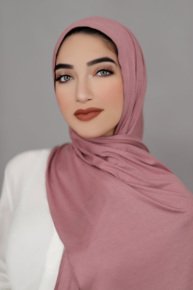 Small Jersey Hijab-Cedar Rose