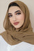 Basic Size Chiffon Hijab-Camel