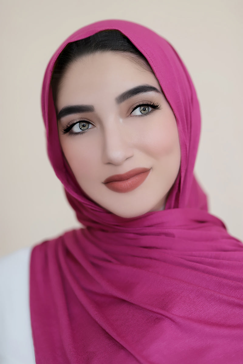 Luxury Jersey Hijab-Magenta