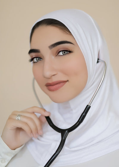 Ear Access One Piece Hijab-Charcoal