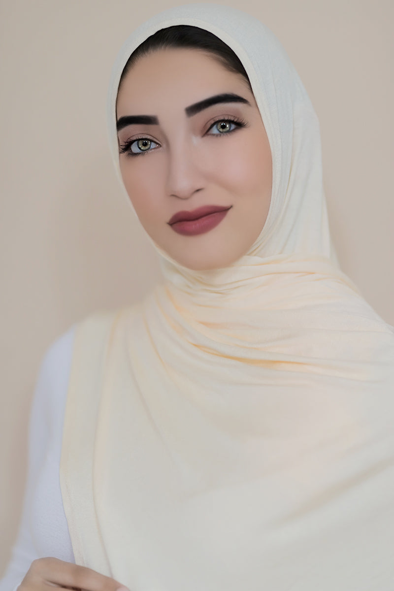 Instant Jersey Hijab-Beige