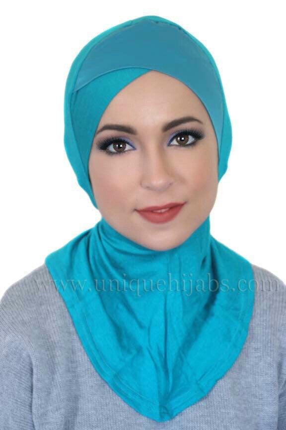 SATIN FRONT NINJA UNDERSCARF-TEAL