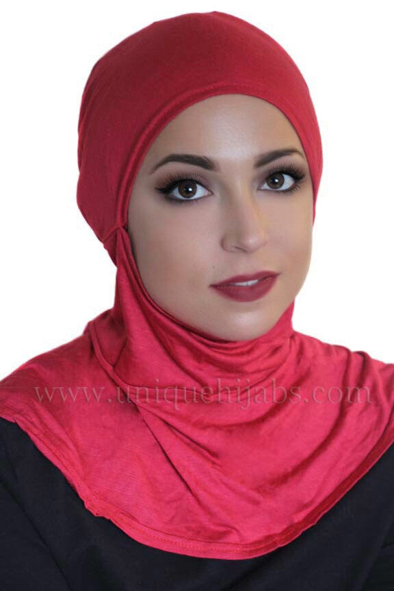 Tie Back Ninja Inner Underscarf-Red