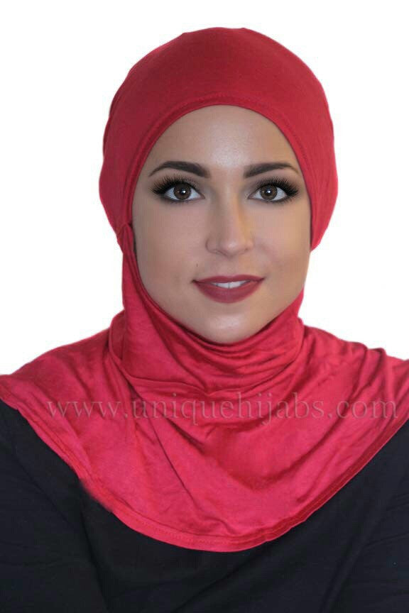 Tie Back Ninja Inner Underscarf-Red