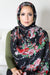 Paisley Burst Chiffon Hijab-Black