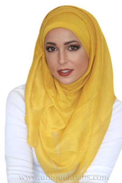 Light Maxi Hijab Luxury-Mustard