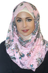 Lace Hijab Paisley-Pink