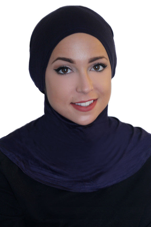 Tie Back Ninja Inner Underscarf-Navy