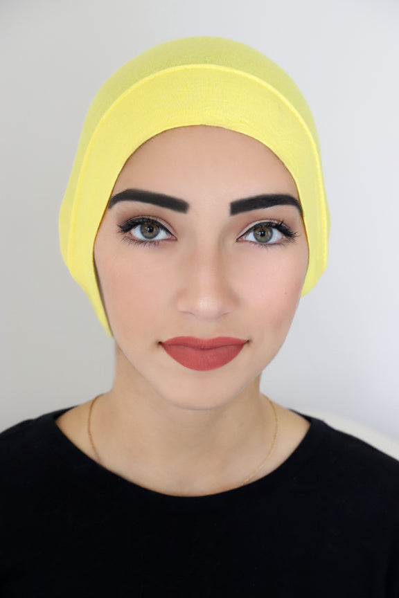 Bonnet Underscarf-Yellow