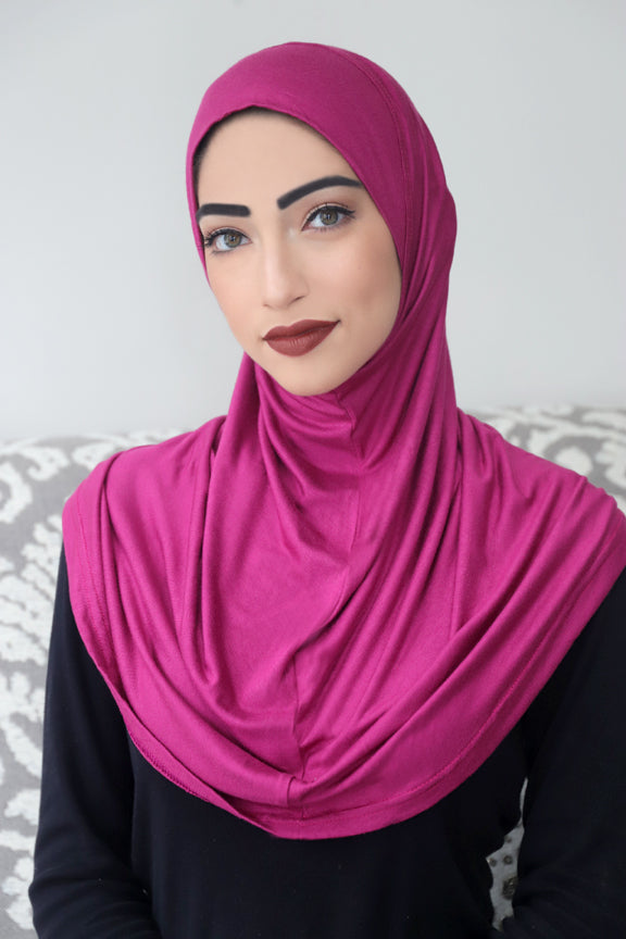 Jersey One Piece Amira Hijab-Magenta