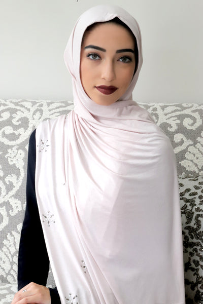 Pearl Jersey Hijab-Ivory