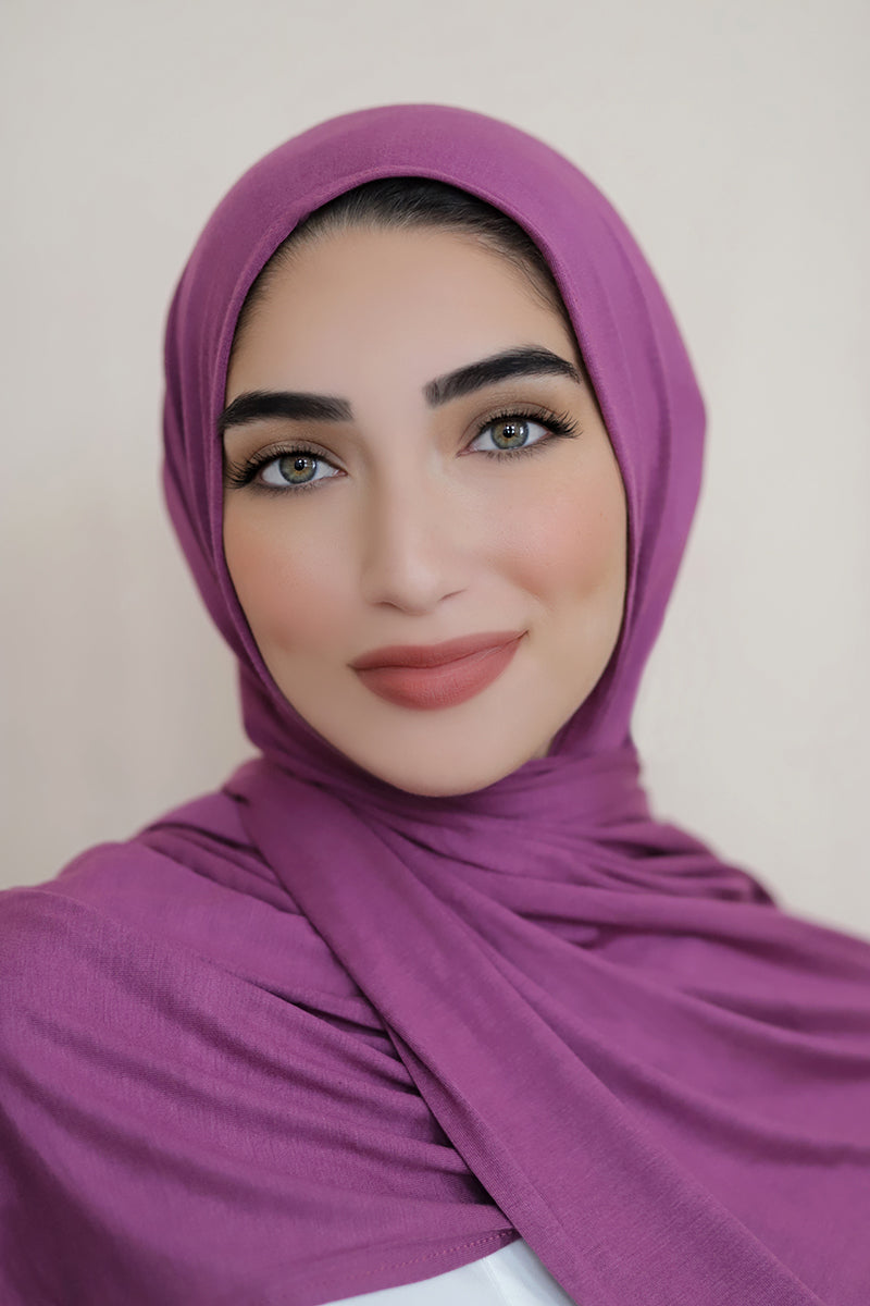 Luxury Jersey Hijab-Purple