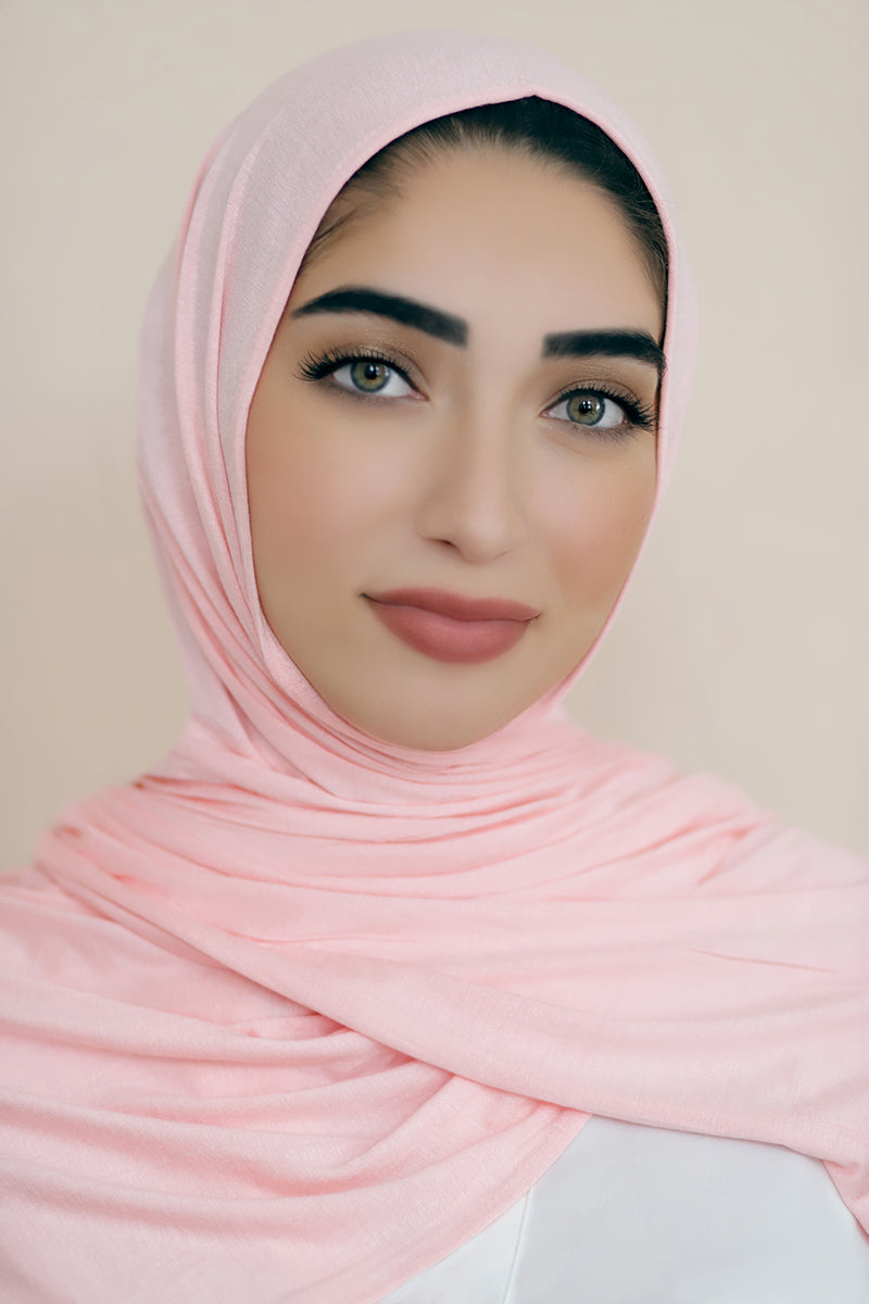 Luxury Jersey Hijab-Peach