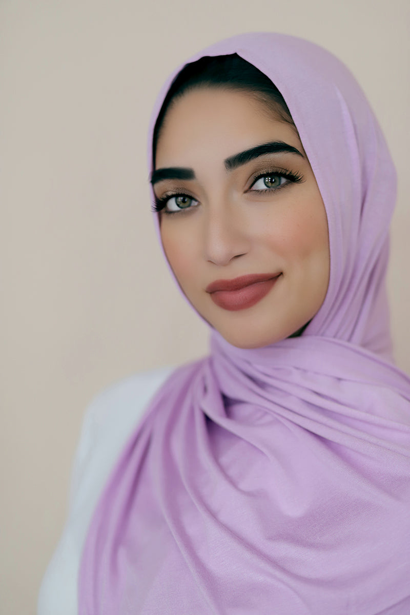 Luxury Jersey Hijab-Lilac