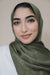 Metallic Shimmer Hijab-Olive