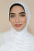 Small Jersey Hijab-White
