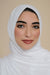 Criss Cross Instant Jersey Hijab-White
