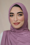 Criss Cross Instant Jersey Hijab-Woodrose