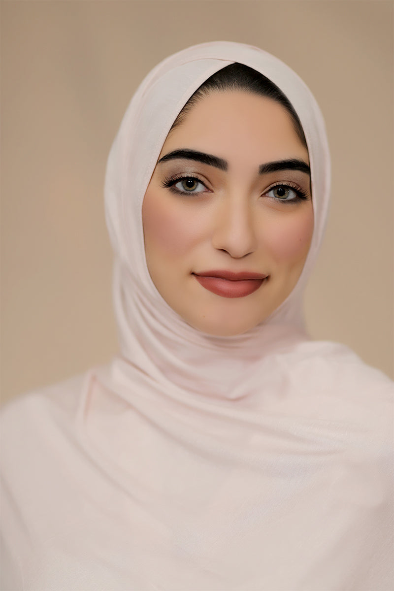 Criss Cross Instant Jersey Hijab-Ivory