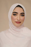 Criss Cross Instant Jersey Hijab-Ivory