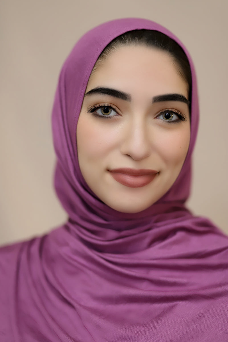 Instant Jersey Hijab-Purple