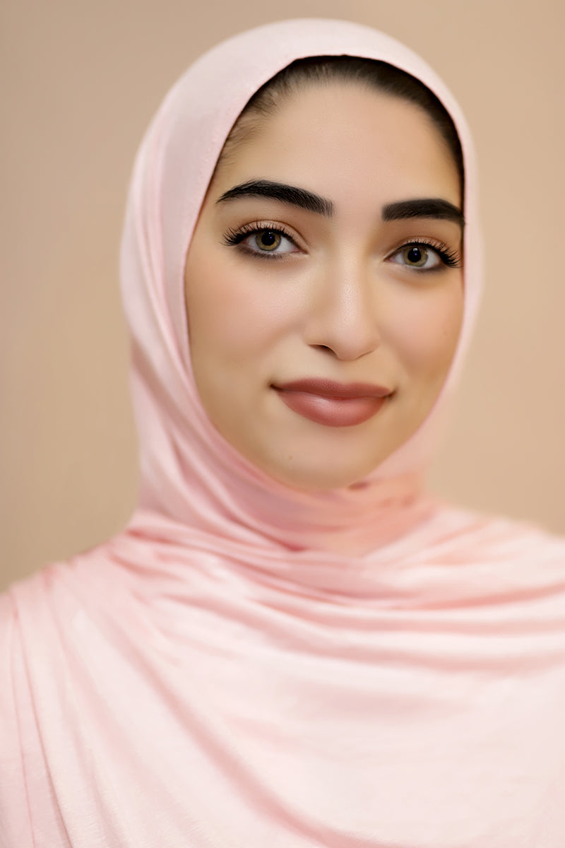 Instant Jersey Hijab-Peach